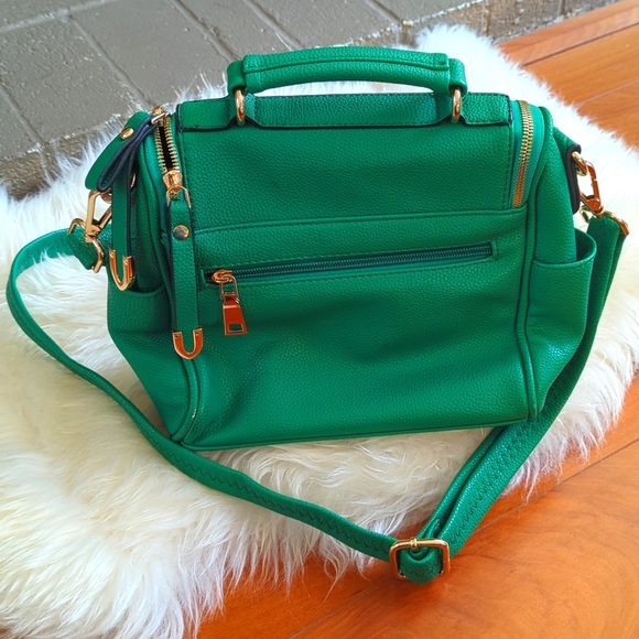 Green Handbag with crossbody strap - Picture 3 of 6